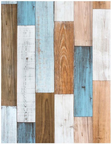 

wallpapers luckyyj 6m wood contact paper self-adhesive removable blue peel and stick wallpaper decorative wall/furniture