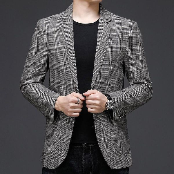 

men's suits & blazers brand men buit autumn retro luxurious slim blazer jackets business casual suit clothing j689, White;black