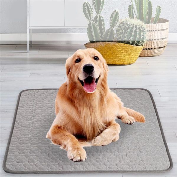 

kennels & pens dog cooling mat pad summer beds mats blue pet ice cool cold silk moisture-proof cooler vip link