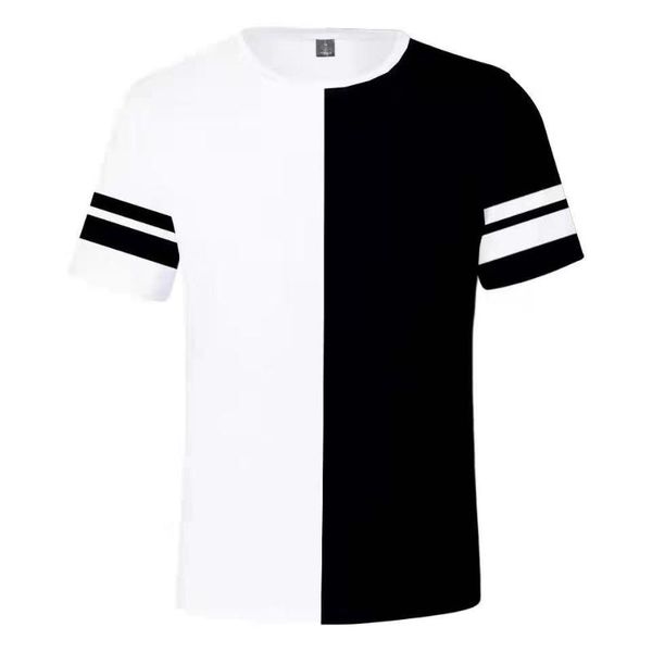 

men's t-shirts summer men t shirt fashion casual women couple 3d printed black white kids boy girl t-shirt tees, White;black