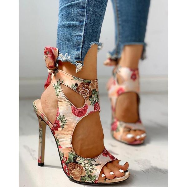 

dress shoes 2021 women summer thin high heels embroidered peep toe gladiator pumps office sandals party, Black