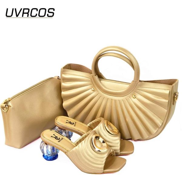 

arrival italian design royal golden party african women shoes and bag set decorated with butterfly-kont style rhinestone dress, Black