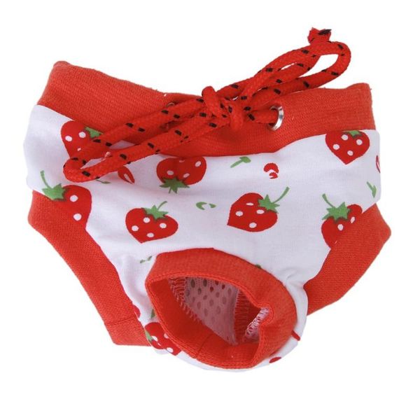 

dog car seat covers small female pet puppy clothes physiological sanitary diaper pant red+white s