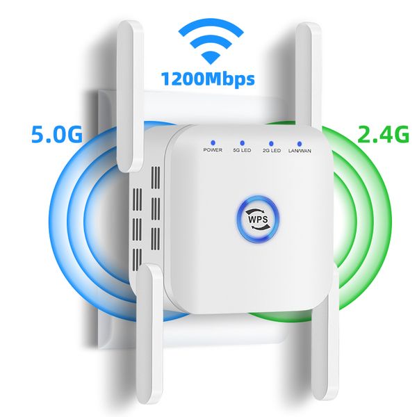 Langstrecken-5G-WLAN-Repeater, kabellos, erhöht WLAN-Signalverstärker, Wi-Fi, 5 Ghz, Wi-Fi-Netzwerk-Extender, Booster, 5 Ghz Ultraboost