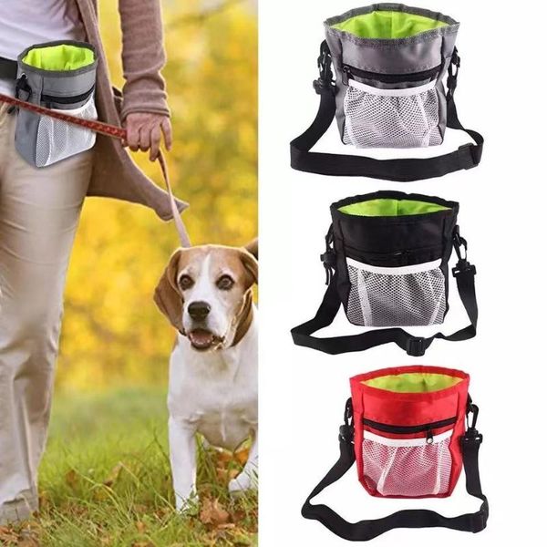 

dog car seat covers detachable pet training treat snack bag pouch feed pocket waist shoulder bags