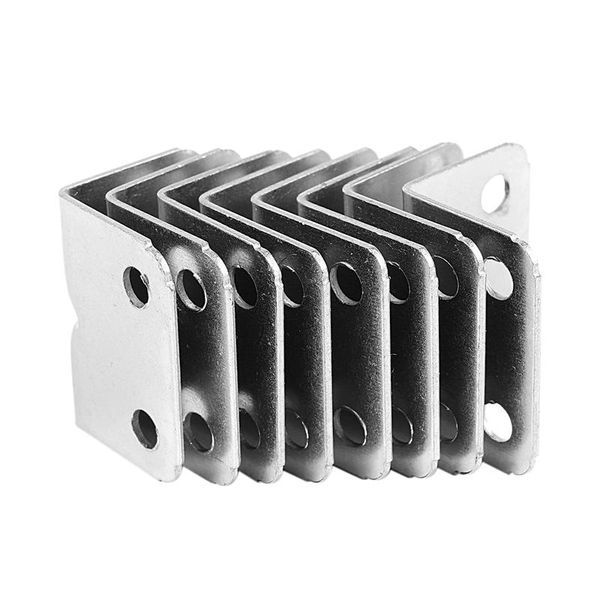 

bath accessory set stainless steel corner braces angle brackets silver tone 8pcs