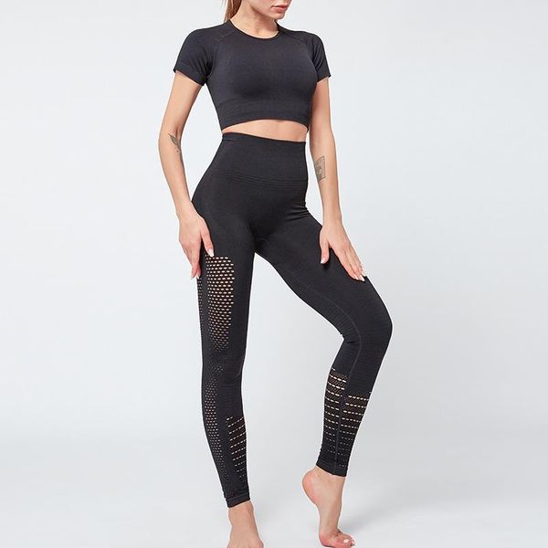

short-sleeved sport woman fitness shorts tight-fitting yoga set style women high-waist clothes for outfit