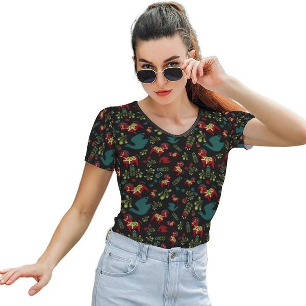

women's t-shirt art tshirt short sleeve woman t shirt casual kawaii o neck graphic polyester tee, White