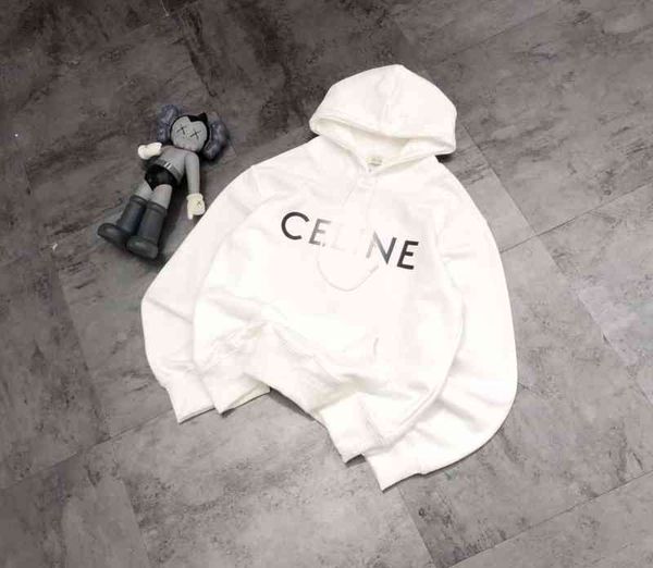 

fashion spring new casual simple printed hoodie, Black