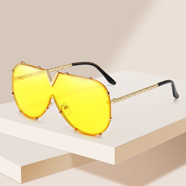 

luxury designer women mens sunglasses fashion full frame siamese sun glasses anti uv400 10 colors available jc1101, White;black