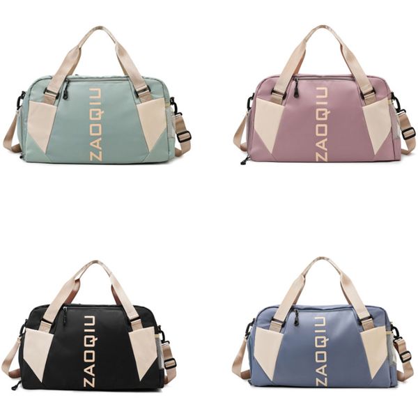 

printed sports bag large capacity anti splash splicing letter portable/gjw72604