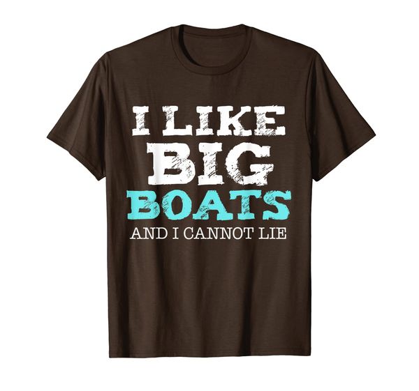 

funny i like big boats and i cannot lie cruise boating t-shirt, White;black