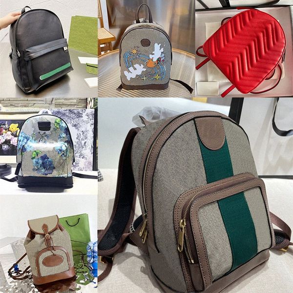 

2022 designer various styles backpack shoulder bags handbags mini school genuine leather canvas bag d8u3#