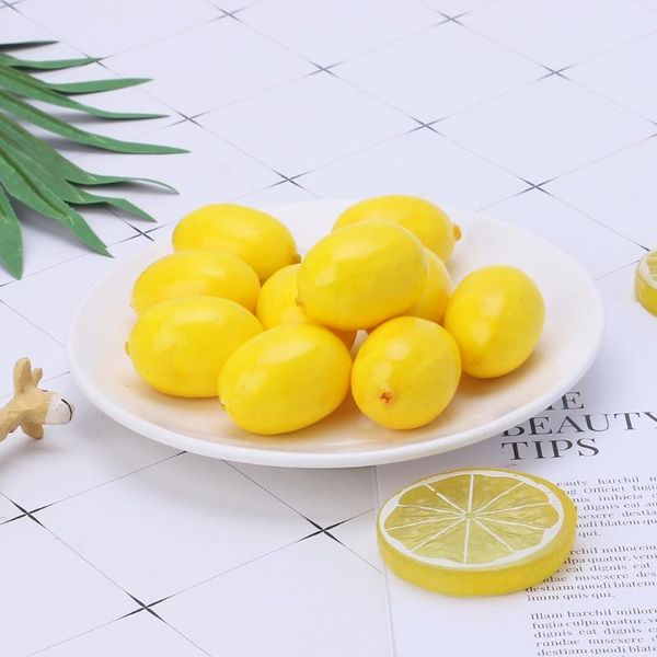 

party decoration 20pcs lifelike simulation artificial fake fruit disply home decor
