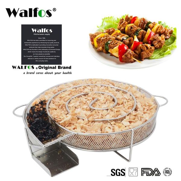 

tools & accessories walfos bbq cold smoke generator grill cooking for smoker flavor wood chips bacon smoking