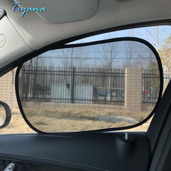 

car sunshade pvc electrostatic film mesh for interior shading heat insulation curtain side window sun visor tulle 5