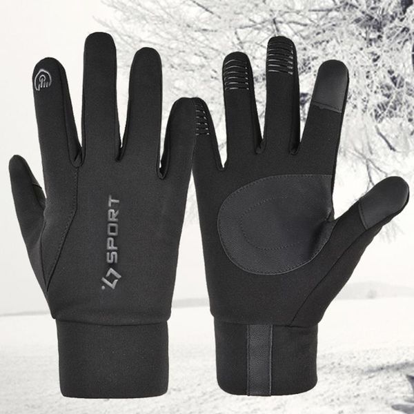 

ski gloves outdoor sports cycling fleece touch screen non-slip waterproof cold warm equipment