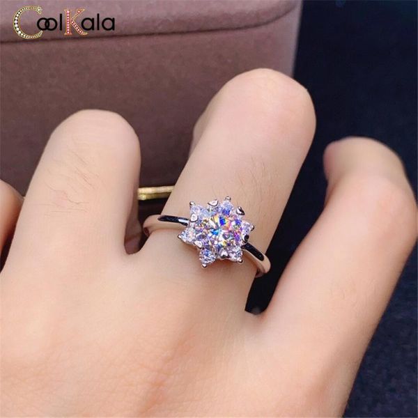 

wedding rings coolkala big elegant shining carat open ring unique design for female engagement, Slivery;golden