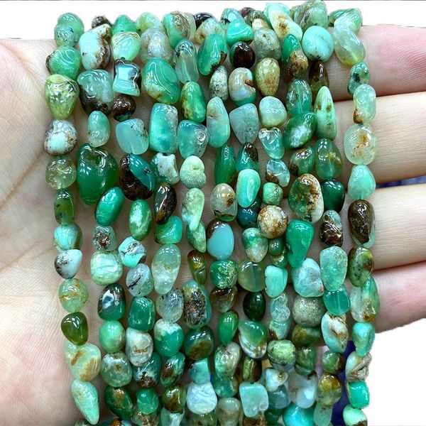 

other ywrole 100% natural stone australian jades irregular spacer beads for jewelry making diy bracelet necklace charms 8-10mm 15'&#039