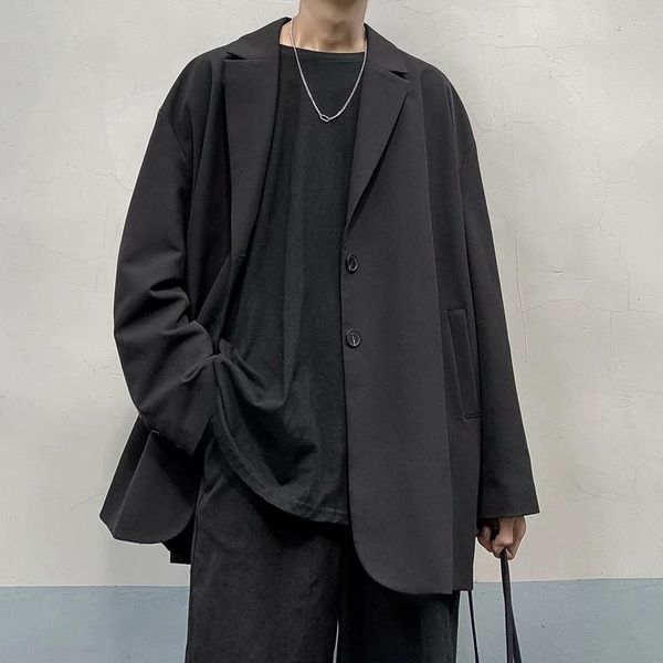 

men's suits & blazers 2021 spring autumn fashion high-quality smart casual for man comfortable loose single breasted long business, White;black