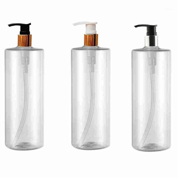 

storage bottles & jars 1 pcs 500ml plastic capacity transparent spray shampoo bottle cosmetics lotion container makeup tools