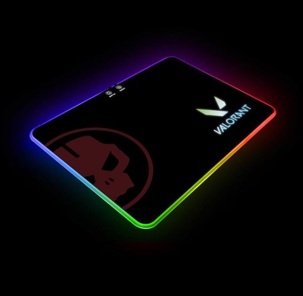 

mouse pads & wrist rests valorant gaming pad with rgb led atmosphere light hard surface / for gamer gifts