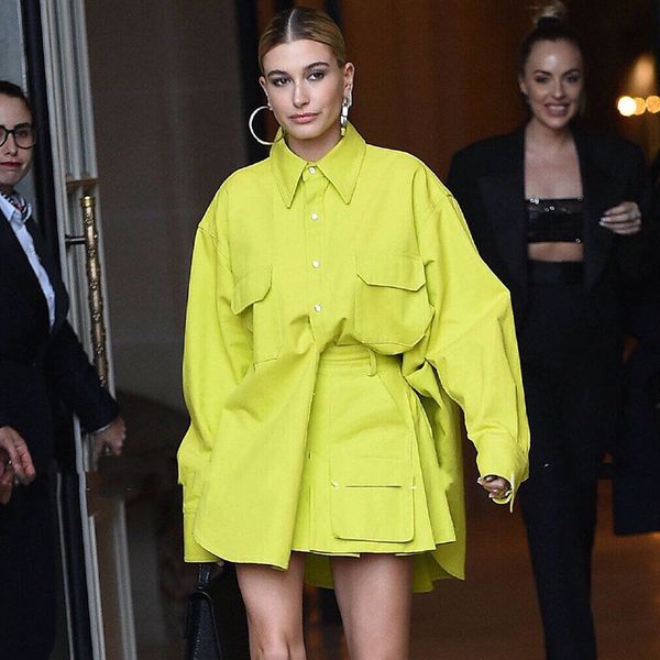 

yellow suit loose stand collar drop shoulder sleeve shirt high waist short skirt set women fashion clothes coats women 210422, White