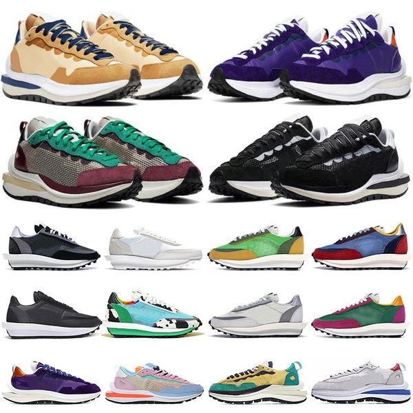 

fashion ldv waffle running shoes ldwaffle vaporwaffle men women sport fuchsia royal red dark iris nylon sesame black white outdoor sneakers