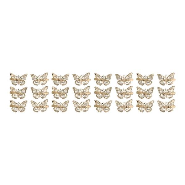 

hair clips 24pcs delicate barrettes hairpins butterflies side clamps