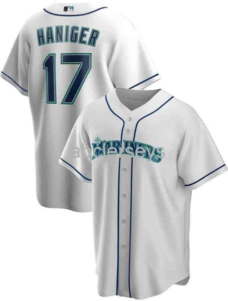 

mitch hainger #17 white baseball jersey xs-6xl, Black