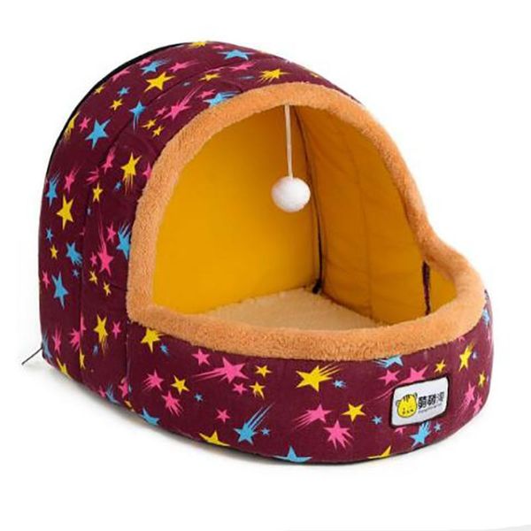 

cat beds & furniture venxuis luxury winter warm dog for small soft cotton pet house easy to clean lovely bed puppy cusion