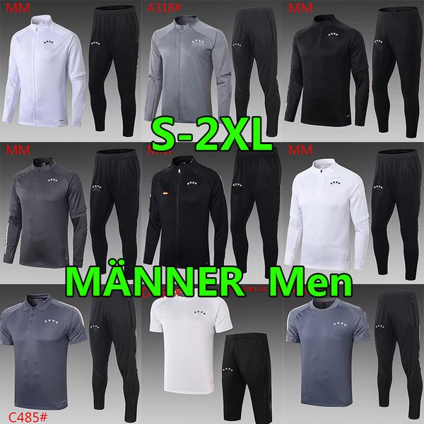 

2021 germany soccer tracksuit jacket 20/21 hummels kroos draxler reus muller gotze football shirts polo training shirt, Black
