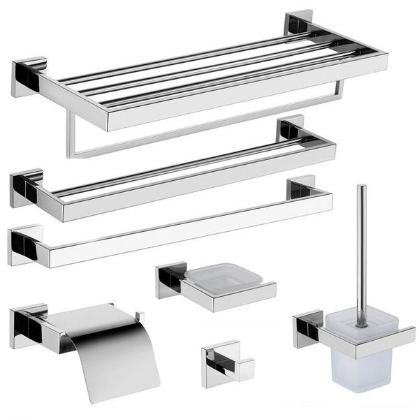 

towel racks bathroom hardware stainl steel ra set 304 pendant five piece