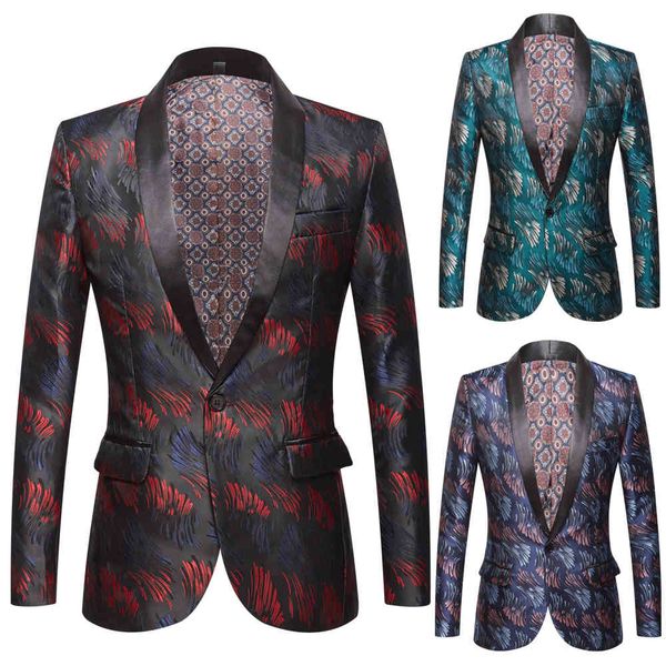 

men's suits & blazers xale male collar jacket ingle button wedding party casual business blazer fine tuning, White;black