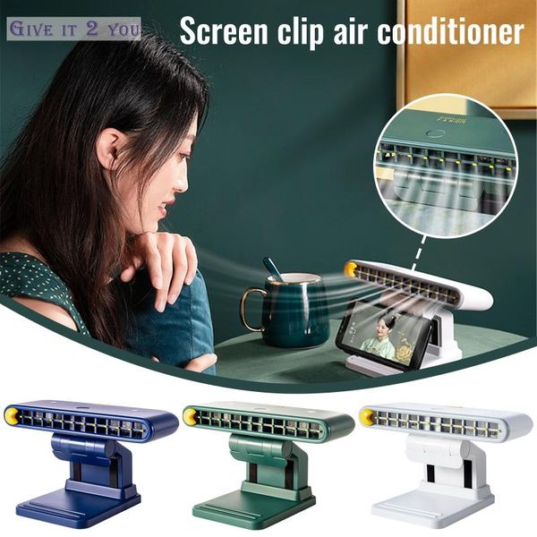 

electric fans office deskmobile phone holder mini wind power ultra-quiet fan clips cell phones tablets lapcomputers #4