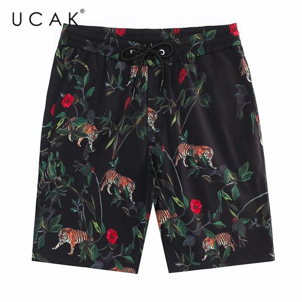 

brand 2021 striped shorts men summer casual loose drawstring streetwear homme beach clothes u2021 men's, White;black