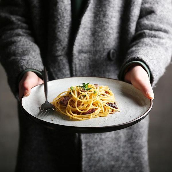 

dishes & plates restaurant dinner pasta salad fruit ceramic round dinnerware dessert talerze obiadowe bg50dp