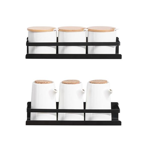 

hooks & rails stainless steel bathroom and kitchen racks wall-mounted corner spice