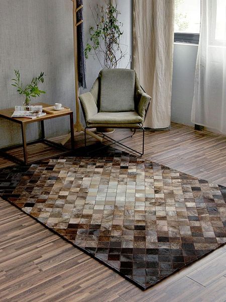 

carpets imported handmade cowhide carpet light luxury home bedroom rug nordic large for living room modern sofa floor mat