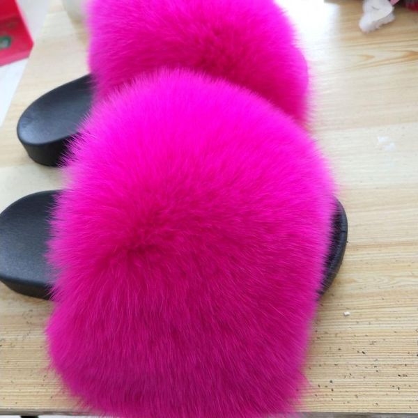 

hair slippers women fur home fluffy sliders plush furry summer flats sweet ladies shoes large size 45 cute pantufas, Black