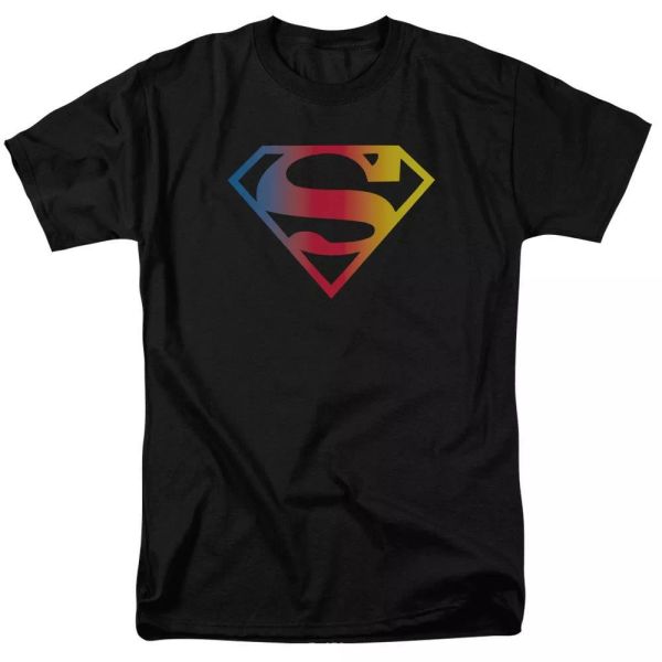 

Superman Gradient Superman Logo T-Shirt DC Comics Sizes S-3X NEW, White;black