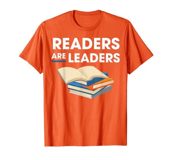 

Readers Are Leaders Funny Reading Books Lover Gift T-Shirt, White;black