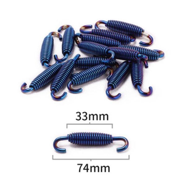 

stainless steel exhaust springs + hooks 13pcs accessories pipe motorcycle system