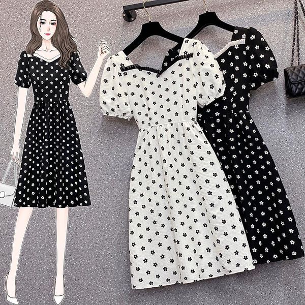 

plus size dresses womens elegant vintage retro dress l-4xl  xxxl 3xl xxxxl fashion floral party cocktail v-neck summer, Black