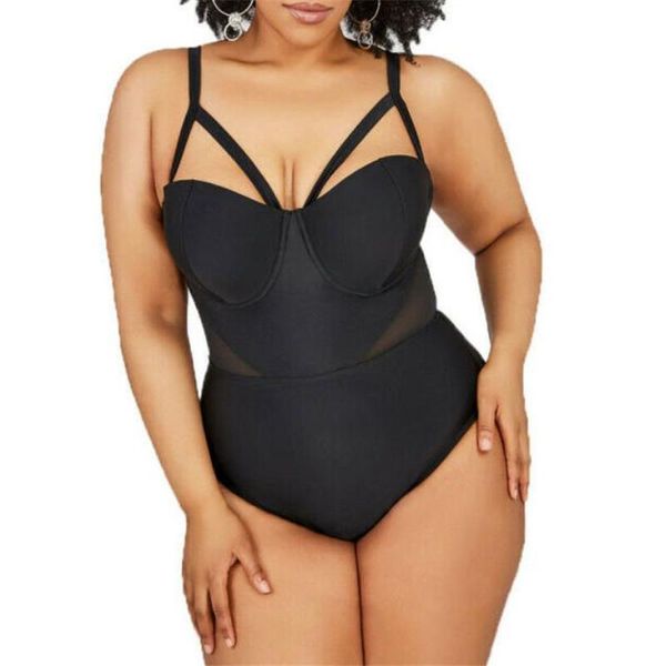 

one-piece suits women swimsuit bikini push up padded plus size ladies beach swimwear 2021 stroj kapielowe damskie sexy