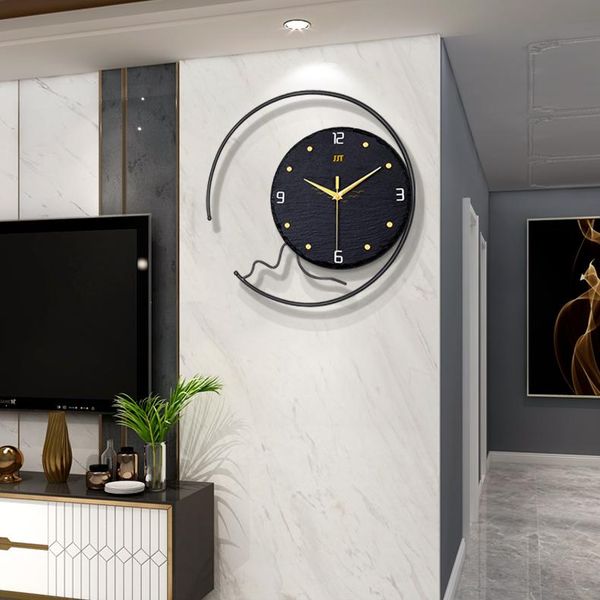 

wall clocks creative large clock modern design nordic luxury minimalist art silent aesthetic reloj de pared room decor 50
