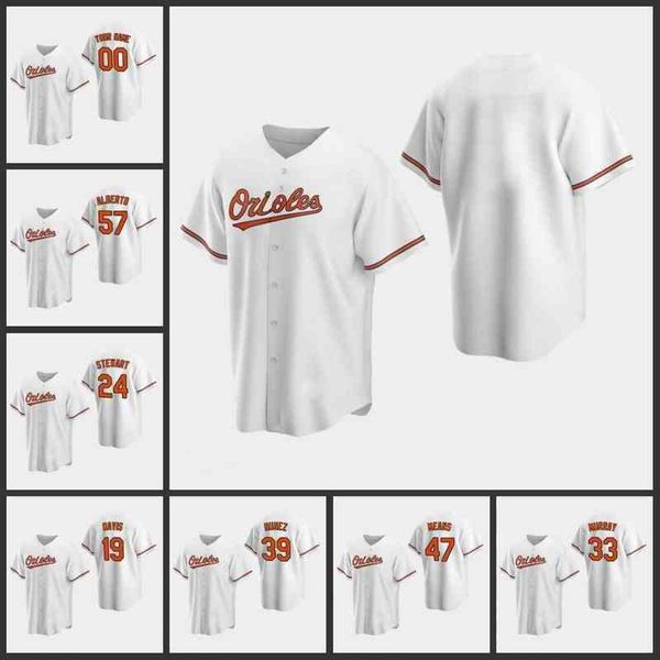 

Baltimore' Orioles Men Women Youth #47 John Means 48 Richard Bleier 16 Trey Mancini 19 Chris Davis' Custom White Home Jersey