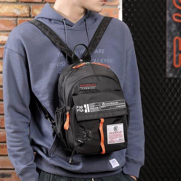 

small backpack men's lightweight waterproof leisure mini simple outdoor sports multifunctional chest bag messenger