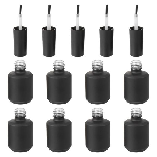 

storage bottles & jars 1set creative nail polish bottle glass container sub black