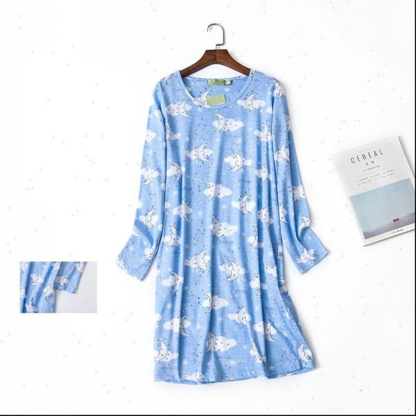 

cotton nightdress femme nightgown womens sleepwears cartoon nightwear big size long sleeve round collar sleepwear winter, Black;red